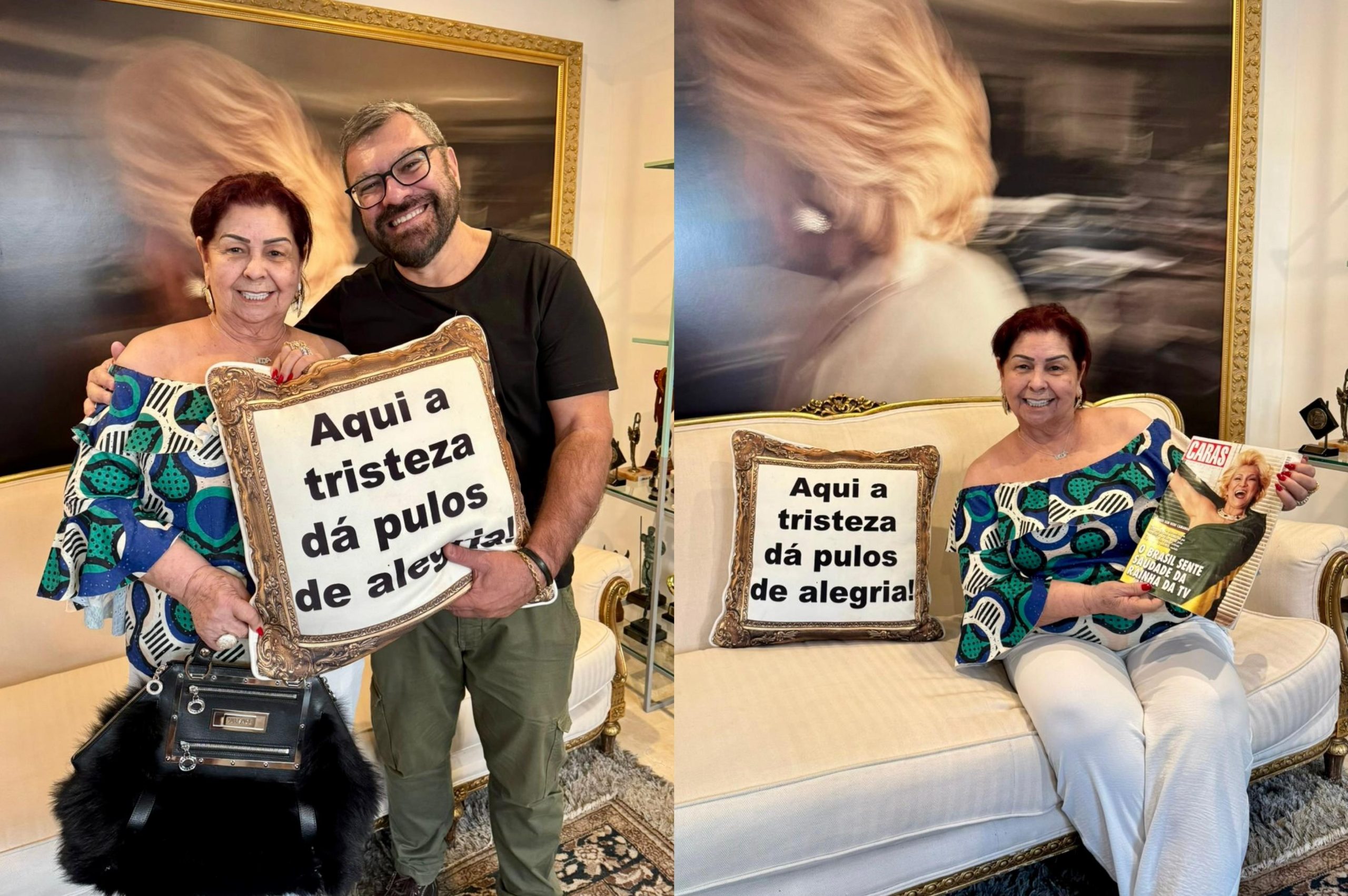 Ide Guimarães visita a Casa Hebe e revive memórias da apresentadora