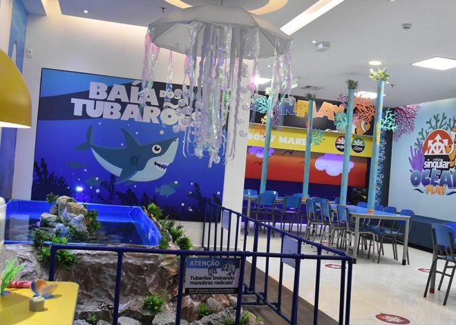 Colégio Singular cria espaço lúdico sobre o mundo marítimo no Shopping ABC