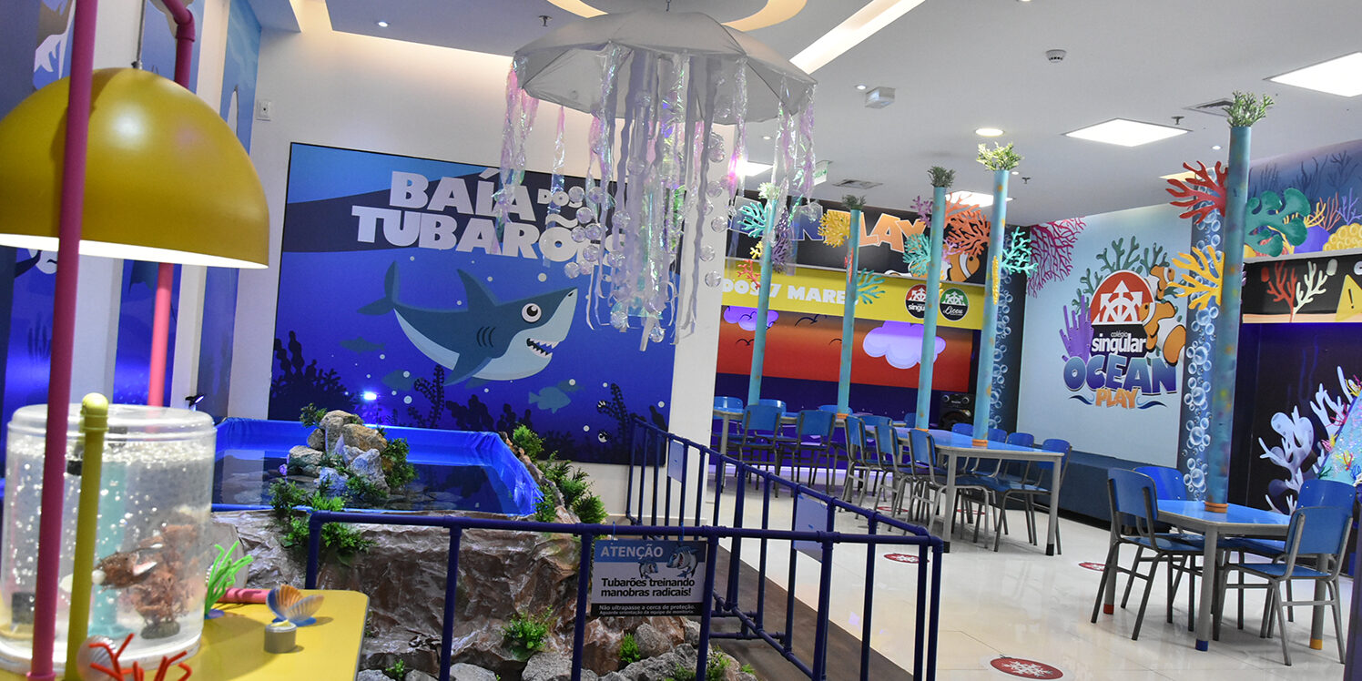 Colégio Singular cria espaço lúdico sobre o mundo marítimo no Shopping ABC